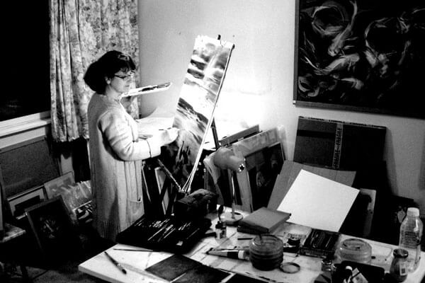 Josie in the studio